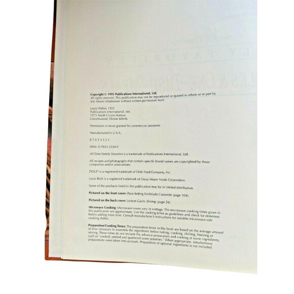 Family Favorites Casseroles & One-Dish Meals Cookbook - Picture 4 of 12